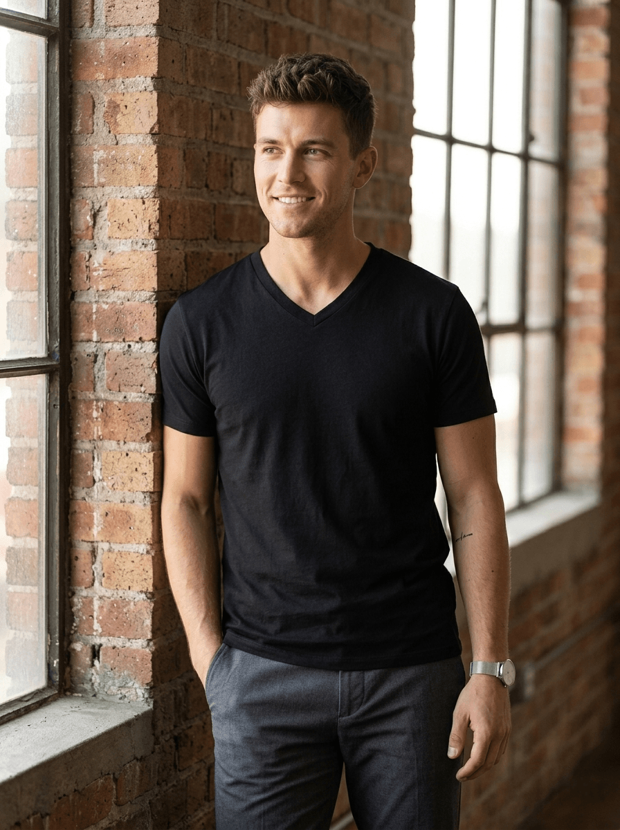 Unisex V Neck T-Shirt