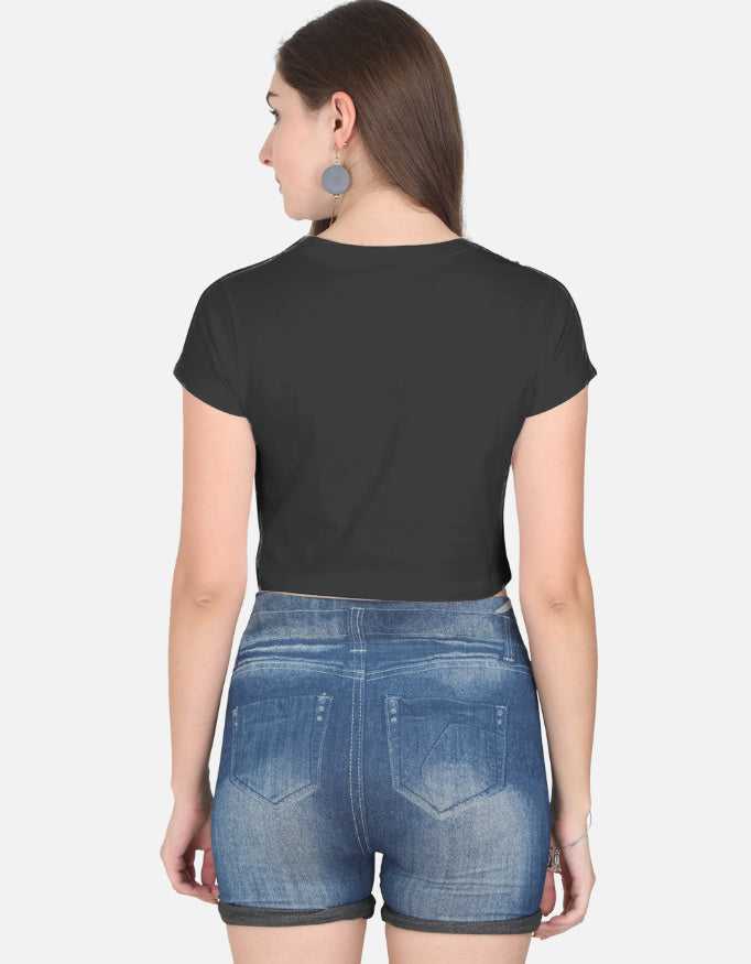 Lavender women's cropped tank top with short sleeves, casual apparel for women